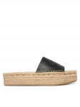 Calvin Klein Espadrillid Flatf Espa Mule Lth Mg HW0HW03027 Must