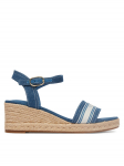 Tommy Hilfiger Espadrillid Mid Wedge Espad Webbing FW0FW09230 Sinine