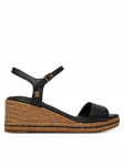 Tommy Hilfiger Espadrillid Mid Wedge Espad Leather FW0FW09340 Must
