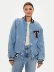 Tommy Jeans Teksajakk Letterman DW0DW18202 Sinine Oversize