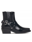Tommy Jeans Saapad Tjw Buckle Leather Cowboy Boots EN0EN03143 Must
