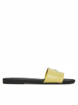 Calvin Klein Jeans Pl&auml;tud Flat Sandal Slide Mg YW0YW01697 Kollane