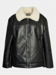 Gina Tricot Tehisnahast jope 20499 Must Regular Fit