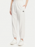 Calvin Klein Jeans Dressip&uuml;ksid Monologo LV047B235G Valge Regular Fit