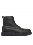 Calvin Klein Saapad Combat Ess Lace Up Zip Boot Lth YM0YM01373 Must