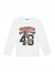 United Colors Of Benetton S&auml;rkpluus 3JERC10QO Valge Regular Fit