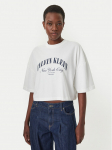Calvin Klein Jeans T-s&auml;rk LV047F813G Valge Boxy Fit