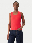 Tommy Jeans Top Essential DW0DW20673 Punane Slim Fit XL