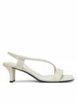 Calvin Klein Sandaalid Heel Sandal 50 Squared Lth HW0HW02534 Valge
