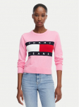 Tommy Jeans Kampsun Flag DW0DW22930 Heleроosa Regular Fit