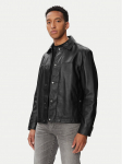 BOSS Nahkjope Joban 50562532 Must Regular Fit