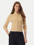 Tommy Jeans Kardigan DW0DW23355 Helebeež Slim Fit