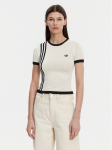 adidas T-s&auml;rk Knitted 3-Stripes JJ0961 Beež Slim Fit