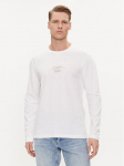 Calvin Klein Pikkade varrukatega T-s&auml;rk Line Logo K10K112483 Valge Regular Fit