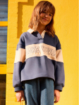 Roxy Pluus Iconic Waves ERGFT04025 Sinine Boxy Fit 10_m