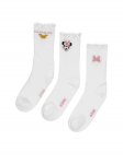 Mickey&Friends Pikad sokid ACCCS-AW24-116DSTC (3-PACK) Valge