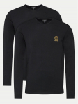 Versace Pika varrukaga s&auml;rkide komplekt AU10197 Must Slim Fit