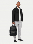 Calvin Klein Seljakott Emblem Aop Deboss Round Backpack LV04D3560G Must