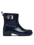 Tommy Hilfiger Kalossid Th Buckle Glossy Ankle Rain Boot FW0FW09543 Tumesinine