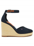 Tommy Hilfiger Poolsaapad Flag High Wedge Espad Closed Toe FW0FW08494 Tumesinine