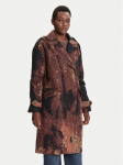 Desigual Kevad-s&uuml;gis mantel Brushed Lacroix 25WWEW05 Pruun Loose Fit