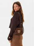 PINKO K&auml;ekott Love Box Bag Fl Mini AI 25-26 PLTT 104297 A2JH Pruun