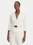 Elisabetta Franchi Pintsak GI-224-61E2-V590 Valge Regular Fit