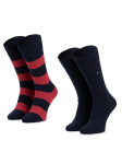 Tommy Hilfiger Pikad sokid 342021001 Tumesinine