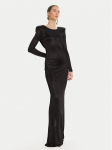 Elisabetta Franchi &Otilde;htune kleit AB-R10-56E2-V690 Must Regular Fit