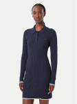 Tommy Jeans Kootud kleit DW0DW23317 Tumesinine Slim Fit