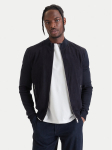 Milestone Nahkjope 61163860755 Tumesinine Slim Fit
