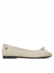 Tommy Hilfiger Baleriinad Toe Cap Suede Ballerina FW0FW08909 Beež