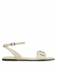 Calvin Klein Sandaalid Flat Sandal W/Ck Hw - Lth HW0HW02367 Ekr&uuml;&uuml;v&auml;rv