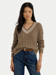 LAUREN RALPH LAUREN Kampsun 200979662002 Pruun Relaxed Fit