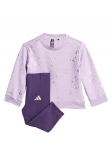 adidas Komplekti kuulub pluus ja retuusid Everyday Glam JW2434 Lilla Regular Fit 6_9M