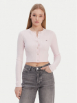 Tommy Jeans Kardigan DW0DW22023 Roosa Slim Fit