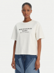 Weekend Max Mara T-s&auml;rk Sabato 2615941112 Valge Regular Fit M