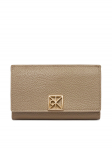 Calvin Klein Rahakott Emblem Hw Pebble Snap Cardholder LV04F1127G Beež