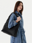 Calvin Klein K&auml;ekott Emblem Aop Puffer Lg Shoulder Ba LV04F3199G Must