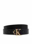 Calvin Klein Jeans Naiste p&uuml;ksirihm Monogram Placque Buckle 25Mm Rev LV04K7005G Must