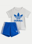 adidas Komplekti kuuluvad t-s&auml;rk ja &scaron;ortsid JE0525 Sinine Regular Fit 6_9M