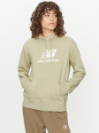 New Balance Pluus Essentials Stacked Logo Hoodie WT31533 Roheline Regular Fit XS