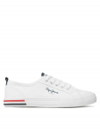Pepe Jeans Tenniskingad Brady Basic Boy PBS30549 Valge 32