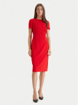 Calvin Klein Kokteilikleit LV044E048G Punane Slim Fit