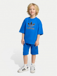 adidas Komplekti kuuluvad t-s&auml;rk ja &scaron;ortsid Big Logo Execution KA0224 Sinine Loose Fit
