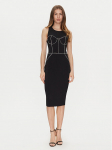 Elisabetta Franchi Kokteilikleit AB-724-51E2-V440 Must Slim Fit