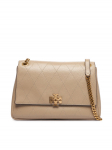 Tory Burch K&auml;ekott Charlie Quilted Shoulder Bag 185828 Kreemjas
