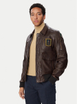 Aeronautica Militare Nahkjope 262PN0846U100839 Tumebeež Regular Fit