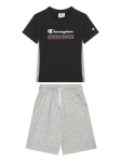 Champion Komplekti kuuluvad t-s&auml;rk ja &scaron;ortsid 306992 Must Regular Fit
