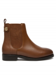 Tommy Hilfiger Poolsaapad Th Stud Leather Low Chelsea FW0FW08184 Pruun
